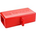 Brady Brady® 150821 BatteryBlock Cable Lockout - Large, ABS Plastic, Red, 1/4' Cable Length 150821